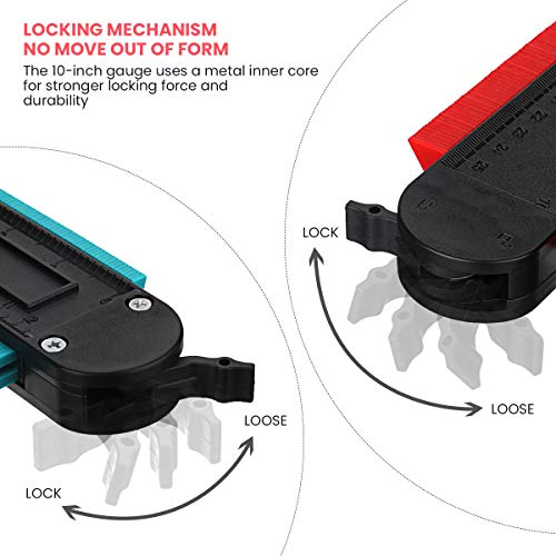 image for 2 Pack Wider Contour Gauge Duplicator,CHARMINER Profile Gauges,Copy Ir