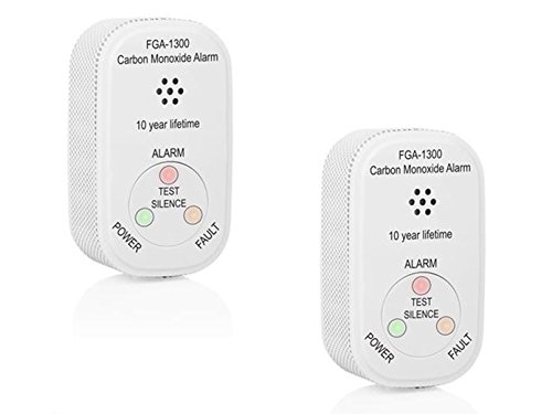 Preisvergleich Produktbild SMARTWARES Kohlenmonoxidmelder-Set mit 10 Jahres Batterie, CO Warner, EN 50291