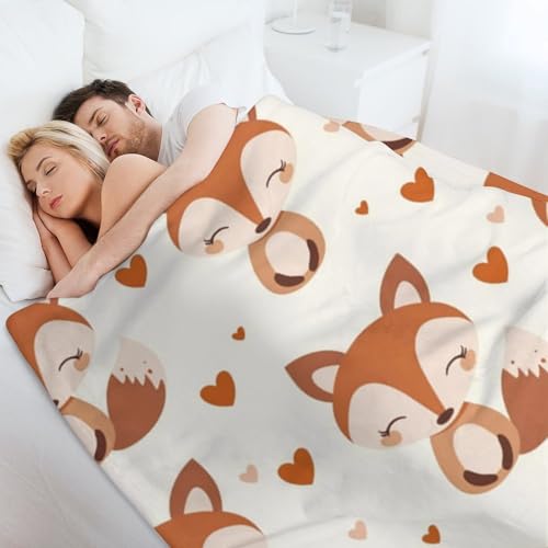 Couverture de canapé Füchsess plaid polaire 3D doux - 8