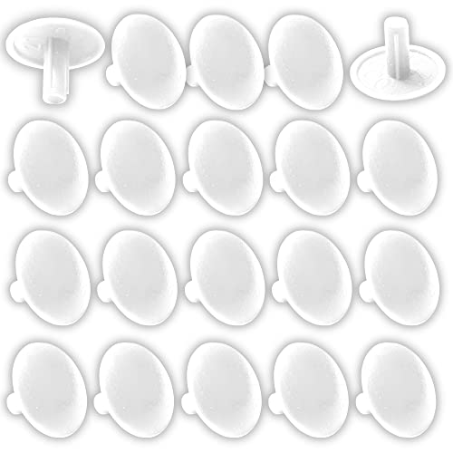cyclingcolors 20x tappo coprivite cappuccio 4.5 x 13 x 10 mm plastica viti copertura coperchi tappi croce PZ, bianco
