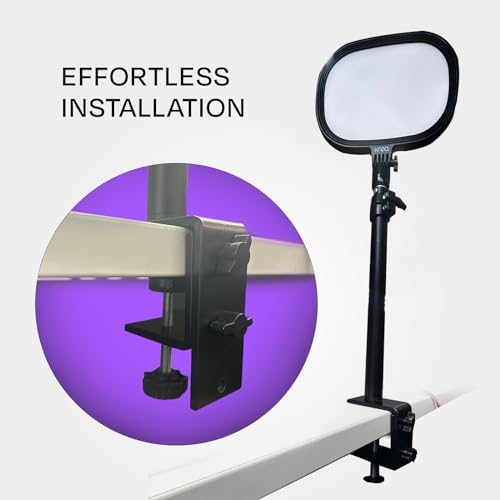 Kreo Slab Key Light with Extendable Stand & Desk Mount Combo- Fill Light with Five Color Temperatures,1455 Lumens, 120 Light Beads, CRI 95+, Sturdy Aluminum Stand (Slab Light + Desk Stand Combo) - Image 6