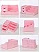 Uncluttered Designs Makeup Organizer With Drawers - Cute Kawaii Countertop Storage for Cosmetics, Pretty Vanity Holder for Perfume, Skincare, Brush, Lipstick, Nail Polish and other Accessories (Pink)