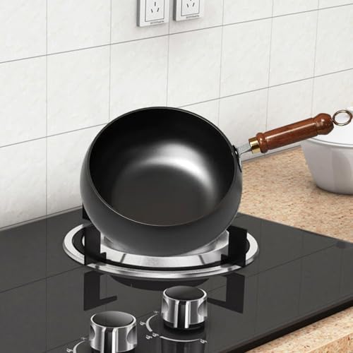 Wok Pan de Hierro con Mango de Madera 26 cm miniatura 5