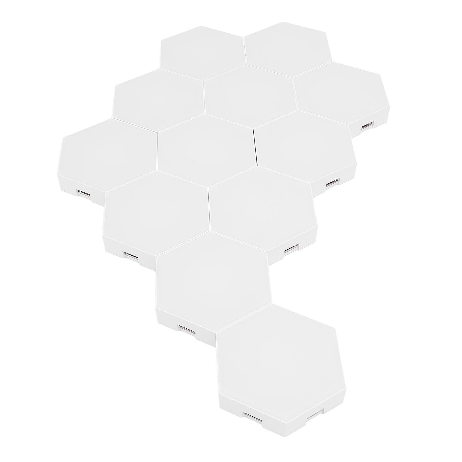 VGEBY Appliques Murales Hexagonales, Panneau Lumineux Intelligent LED avec Couleurs RVB et Commande Vocale pour la Décoration de la Pièce et les Fêtes de Vacances