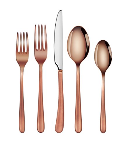 Artaste-56983-Rain-II-Forged-1810-Stainless-Steel-Flatware-20-Piece-Set-Antique-Copper-Finished-Service-for-4 Artaste 56983 Rain II Forged 1810 Stainless Steel Flatware 20 Piece Set Antique Copper Finished Service for 4