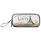 Mnsruu Paris Tour Eiffel Château Stylo Trousse Porte-Stylo Boîte Pochette Pochette pour Ecole Bureau Étudiant