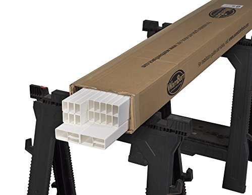 Wambam No-Dig Bl19101 Nantucket Picket Vinyl Fence, White, 4' H #TOP3