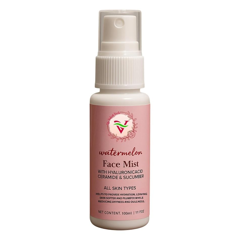 The Velvet Veils Watermelon Face Mist – Hydrating & Refreshing Facial Spray for Glowing Skin – Soothes, Tones & Revives Dull Skin – Suitable for All Skin Types-image-6