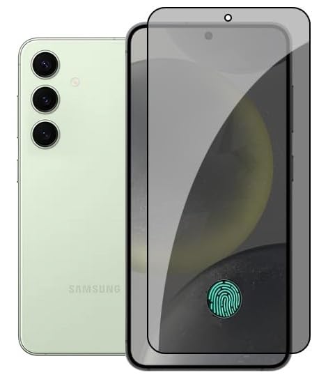 Image of Privacy Tempered Glass For Samsung Galaxy A35 /A55 5G Screen Protector, Anti-Spy 9H Film, Fingerprint Unlock Compatible, 1-Pack