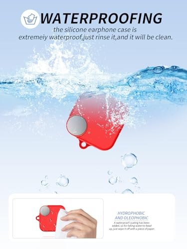 Coque silicone CMF by Nothing Buds 2 étui de protection rouge premium - 5
