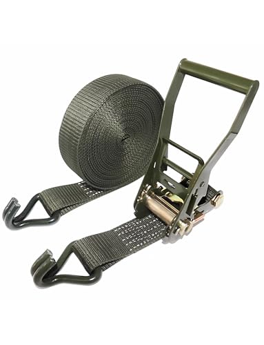 Correas de amarre de trinquete de 800 cm con ganchos dobles para camiones pesados