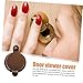VICASKY 2pcs Cat Eye Back Cover Piece Peephole Covers for Front Door Security for Apartment Peephole Viewer Protector Apartment Security Door Viewer Cover to Rotate Tool Copper Portable