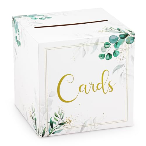 Caja de tarjetas de boda, recuerdos de fiesta, buzón de cartón, c...