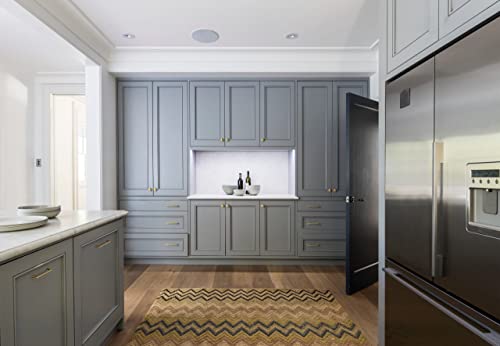 Goo-Ki Brushed Brass Zinc Alloy Cabinet Pull,Modern Minimalist Style Cabinet Handle For Drawer,Dresser, Cupboard Wardrobe Cabinet, 5''Hole Center,6 Pack #TOP5