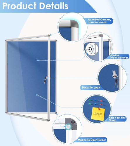 Tableau d'affichage inviolable pour bureau contre le vandalisme des documents