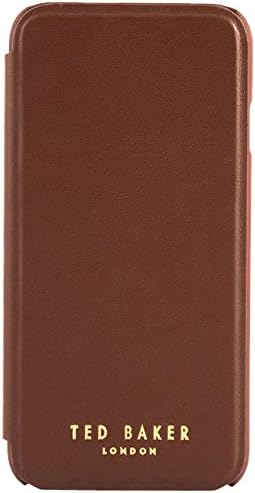 Official Ted Baker iPhone 6 Case Cover Hex print case cover for iphone 6 with Magnetic closure system folio style genuine faux leather case cover for iPhone 6 4.7" 2014 - Brown - proporta