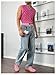 BEAUDRM Men's Heart Graphic Printed Sleeveless V Neck Sweater Vests Cropped Knit Tank Tops Pink X-Large