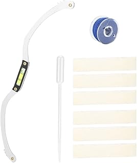 Eyebrow Ruler, Eyebrow Mapping Tool Set Bow Shape Eyebrow Line Marker Measuring Ruler Kit Eyebrow Mapping Thread for Perfectly Shaped Brows