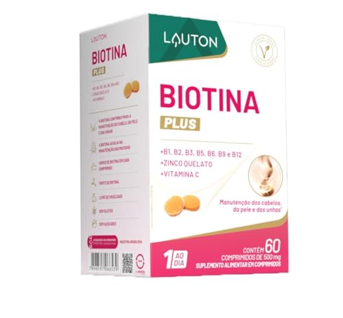 Biotina C/ B1 B2 B3 B5 B6 B9 B12 Zinco Quelado Vitamina C Lauton Nutrition