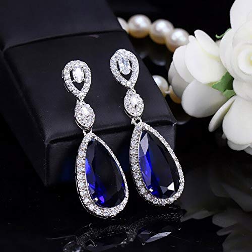 Boucles d'oreilles cristal anti-ternissement pour oreilles sensibles en zircon