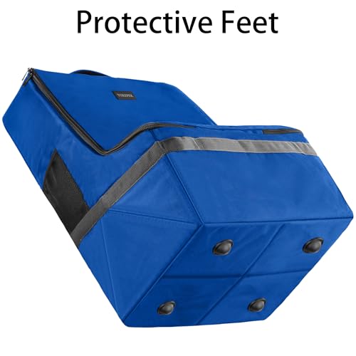 Image of YOREPEK Car Seat Travel Bag, Padded Car Seats Backpack for Air Travel, Heavy Duty Carseat Travel Bag for Airplane, Airport Gate Check Bag (Blue)