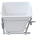 Laurey 90102 35L Single Bin System Rollout Trash Can, White