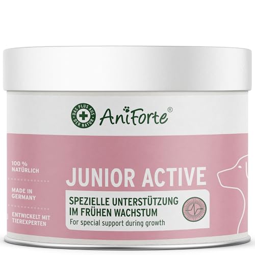 💚 FORZA DI NATURA: Integratore puramente naturale per cuccioli e giovani cani. Combinazione ottimale per un apporto ottimale di calcio, sostanze vitali, vitamine e altri minerali