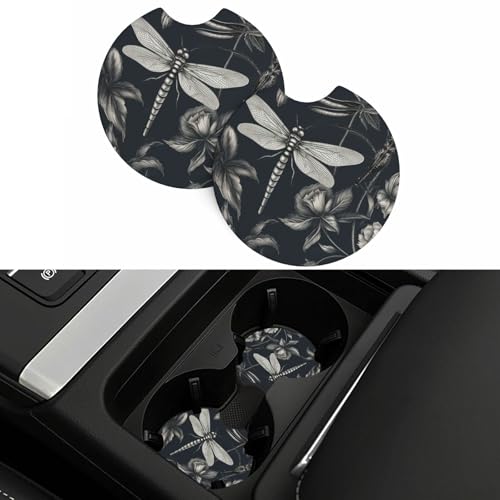 Portavasos para carro universal en neopreno negro miniatura 5