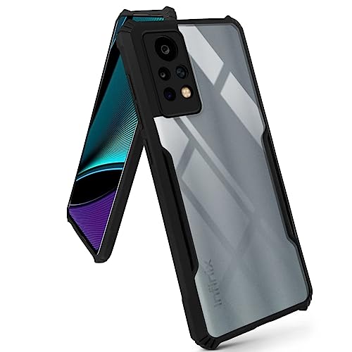 Image of Jkobi Back Cover Case for Infinix Note 11 Pro (Shockproof Clear Panel | Professional Black)