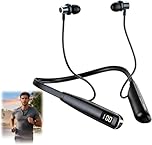 Neckband Bluetooth headphones 5.3 Wireless with Mic, 100H Playtime, Type-C Fast Charging, IPX6 Sweatproof In-Ear Headphones, Magnetic Sports Earbuds Noise Cancelling for Running, Gym, Work, Travel