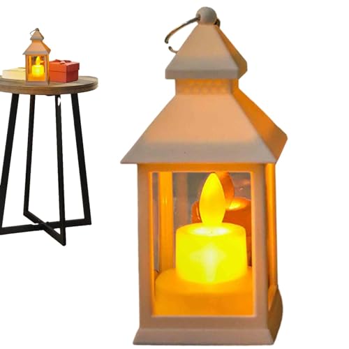 Lámpara LED de viento pequeña, linterna de vela LED, linternas decorativas para velas, linternas doradas para velas, accesorio de decoración de estilo retro para sala de estar, sala de estudio