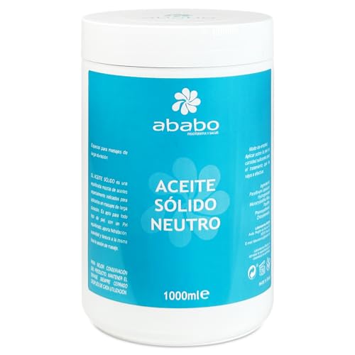 Aceite de Masaje Sólido 1 Litro - Neutro Sin Perfumes Apto para Pieles Sensibles