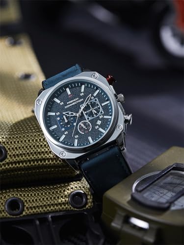Image of French Connection Chronexis | Blue Dial Chronograph | Blue Silicone Strap | Watch for Men - FCB19UL