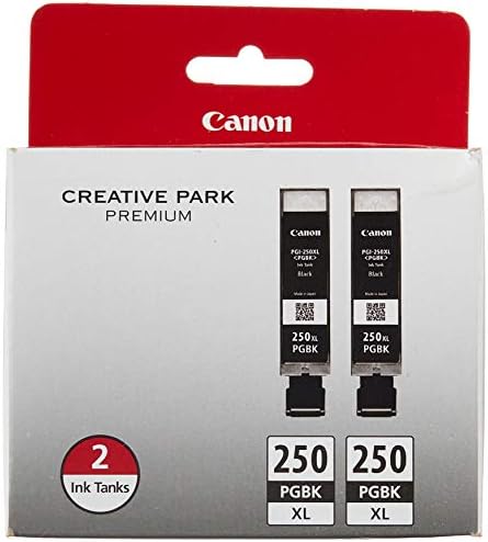 Canon PGI-250XL Black Twin Pack Compatible to MG6320, iP7220 & MG5420, MX922, MG7120, MG6420, MG5520, MG7520, MG6620, MG5620