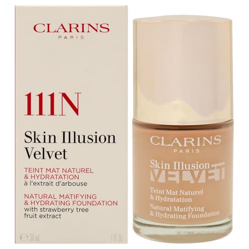 CLARINS Skin Illusion Velvet Natural Matifying & Hydrating Foundation - 111N Auburn 30 ml