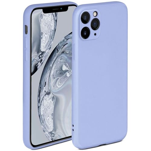 Coque silicone iPhone 11 Pro bleu mat avec protection souple double couche