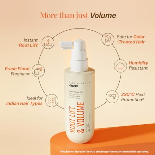Image of Bare Anatomy Root Lift & Volume Spray | Heat-Activated Hair Volumizer for Fine, Thin & Flat Hair | Instant Root Lift, Long-Lasting Body & Bounce | Humidity & Heat Resistant | 135ml