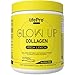 Produktbild Kollagen Pulver Glow Up  Kollagen Hydrolysat mit Vitamin C, Selen, Hyaluronsäure  300g (30 Portionen)  Collagen Pulver Ohne Zucker  Frische Zitrone  Schönheit von Innen für Haut, Haare und Nägel