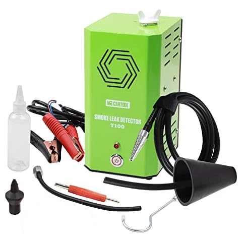 MR CARTOOL T100 EVAP Smoke Machine Car Leak Tester, 12V Dual Modes Automotive Fuel Pipe System Leakage Detector with Pressure Gauge for Vehicles Motorcycles Boats Cover