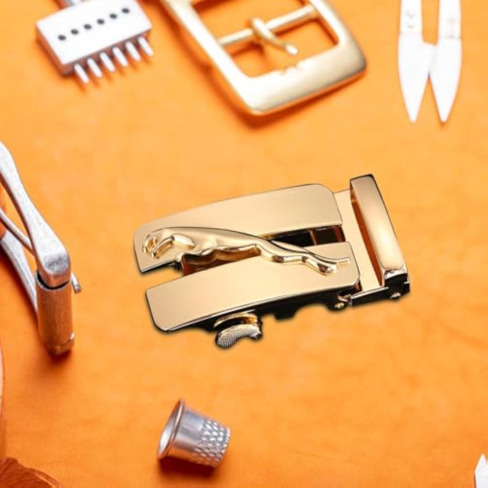 Ratchet Belt Buckle, Click Buckle for Men