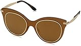 Protective case included Dolce & Gabbana Damen 0DG2172 02/F9 51 Sonnenbrille, Braun (Brown Mirror Bronze/Brownmirrorbronze)