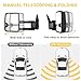 Towing Mirrors for 1999-2002 Chevy Silverado GMC Sierra 1500 Tow Mirrors, 2000-2002 Suburban Tahoe Sierra Yukon 1500 2500 with Power Heated Arrow Turn Signal Backup Light Extendable Pair Set