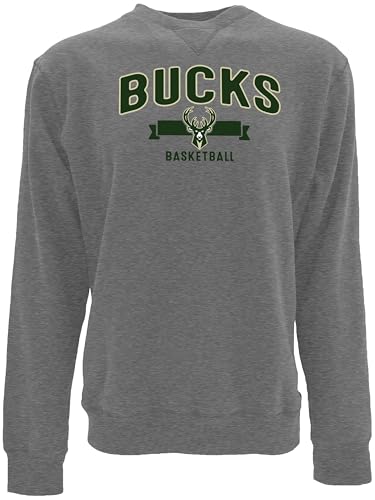 Sudadera gris NBA unisex de felpa con cuello redondo suave talla M de algodon 3