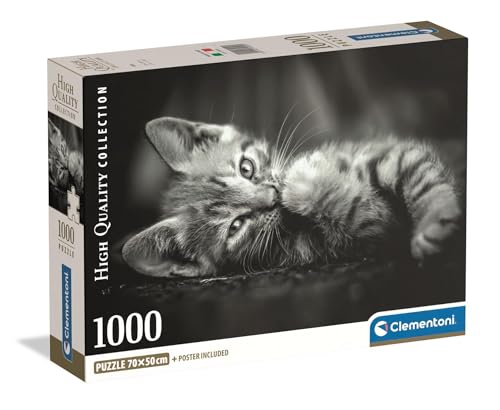 Puzzle Compact 1000 pièces : Chaton Clementoni Puzzles - vue 6