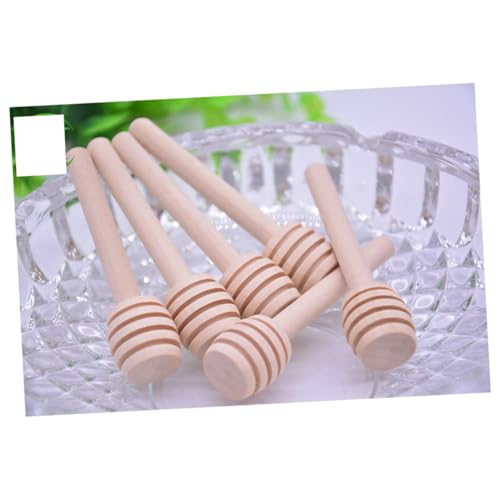 CONGARTENO Mini Wooden Sticks Honey Stirrers Honey Wedding Favor Party Favor Honey Jar Dispenser