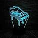 Produktbild Musikinstrument Retro Klavier 3D Usb Led Lampe 7 Farben Glühbirne Musiker Geschenk Kind Schlafzimmer Dekoration Elegante Nachtlichter Rgb Lava