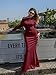 YMDUCH Women's Sexy Elegant Long Sleeve Off Shoulder Bodycon Long Evening Formal Dress WineRed