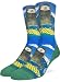 Good Luck Sock Men's Surfing Sloth Crew Socks
