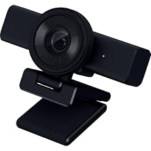 Razer Kiyo V2 X Streaming Webcam 1440p 60 FPS - Auto Focus - Built-in Microphone - Wide Angle Lense - Integrated Privacy Shutter - Works with OBS, Xsplit, Streamlabs, Discord, Zoom, Teams - Black