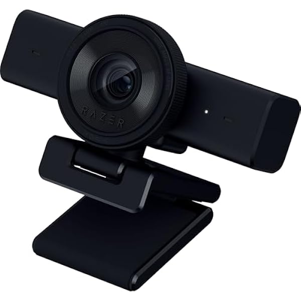 Razer Kiyo V2 X – kamera internetowa Full HD 1080p, 60 kl./s dla twórców – precyzyjny autofokus – obiektyw szerokokątny – wbudowany mikrofon – kompatybilna OBS i Xsplit | Czarny